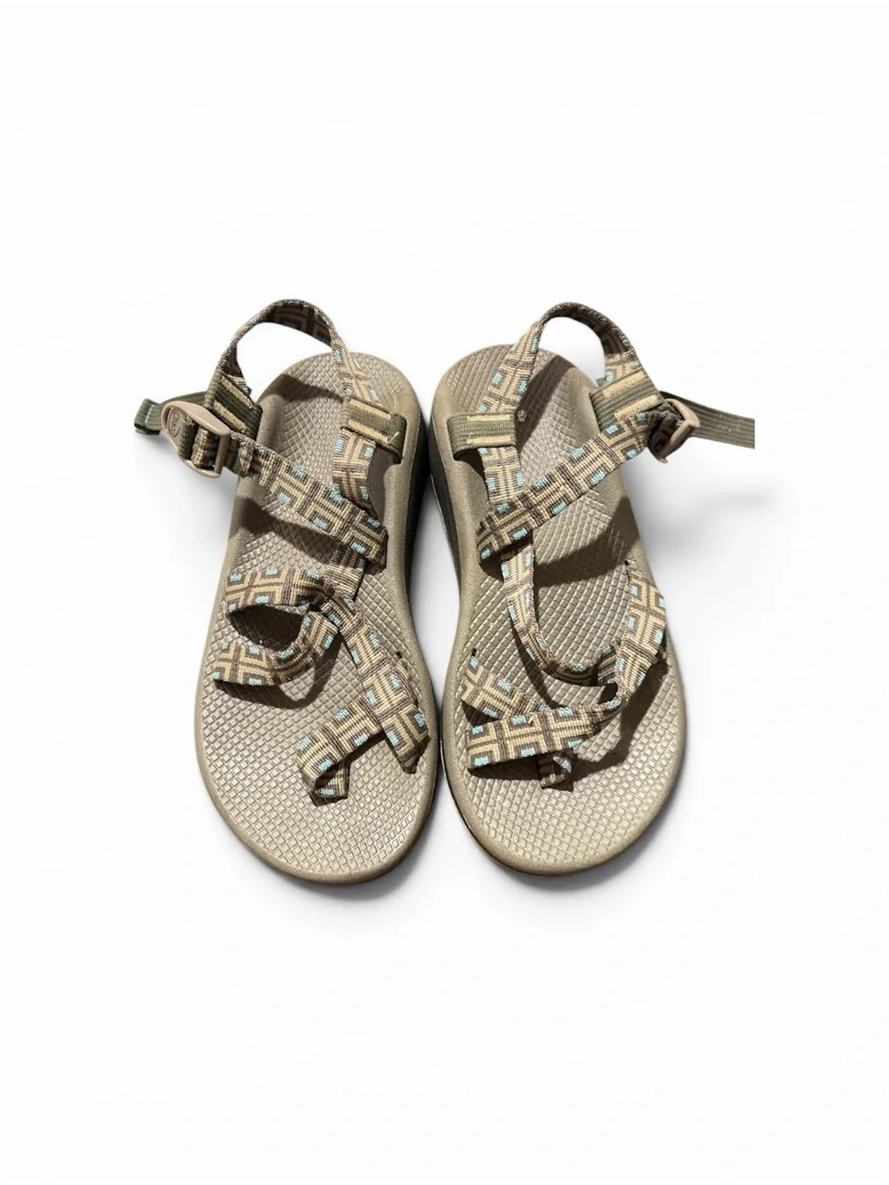 Chaco ZCloud 2 Mn Olive Green Geo Strap Sandal Men Size 10